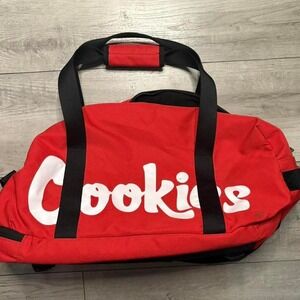 cookies red duffle bag
